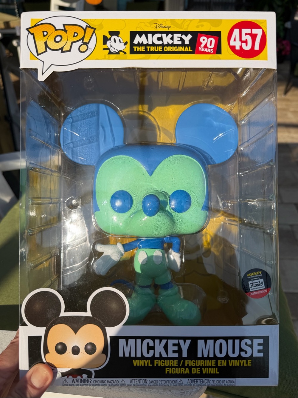 Funko Pop Disney Mickey Mouse 10" Blue Green Super Sized Figure 457 Exclusive